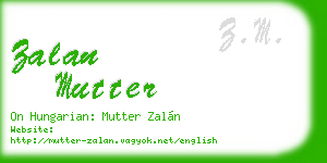 zalan mutter business card